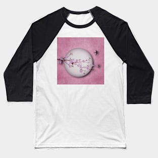 Cherry Blossom Moon Baseball T-Shirt